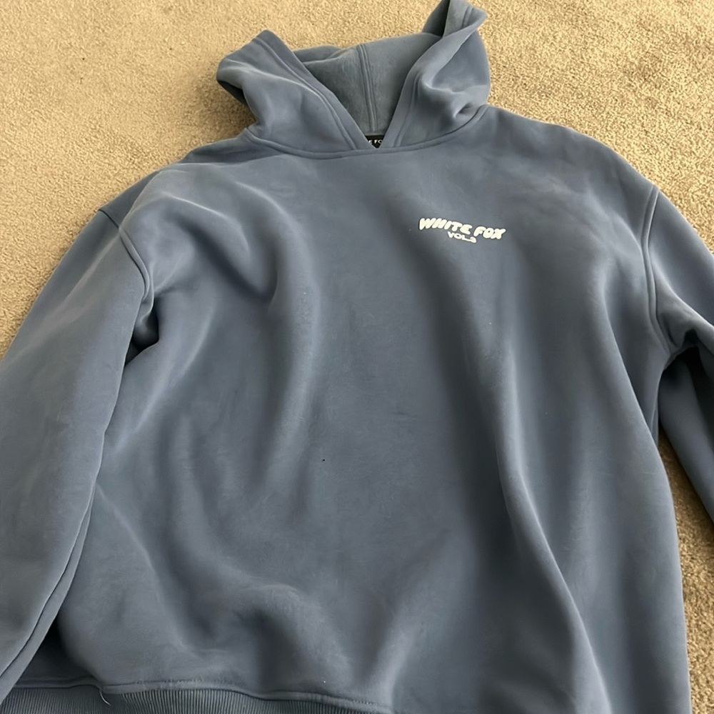 Thick blue hoodie